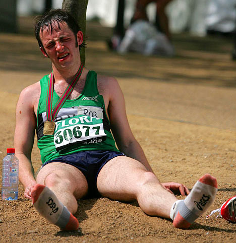 Marathon Runner collapsed