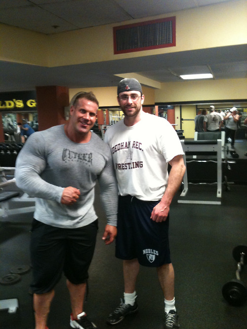 James with Jay Cutler