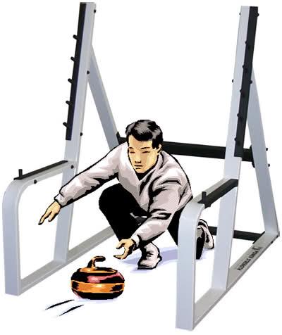 Curling in the Squat Rack